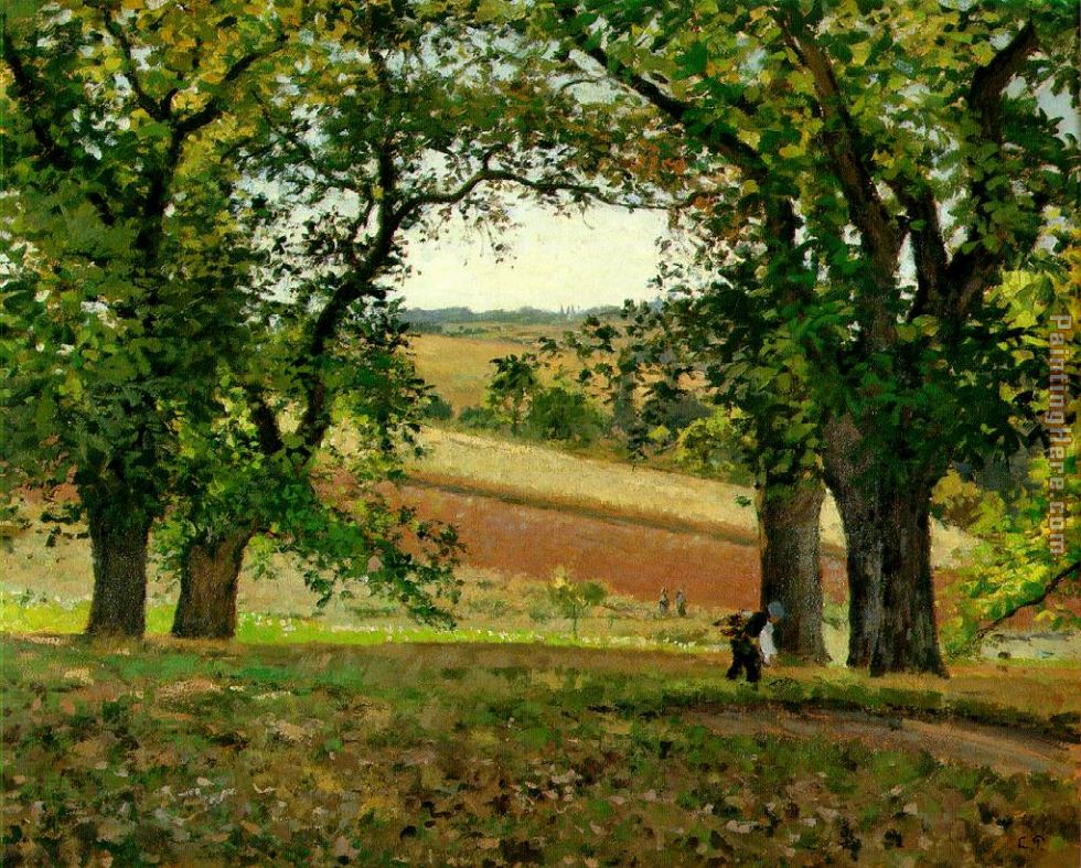 The Chestnut Trees at Osny painting - Camille Pissarro The Chestnut Trees at Osny art painting